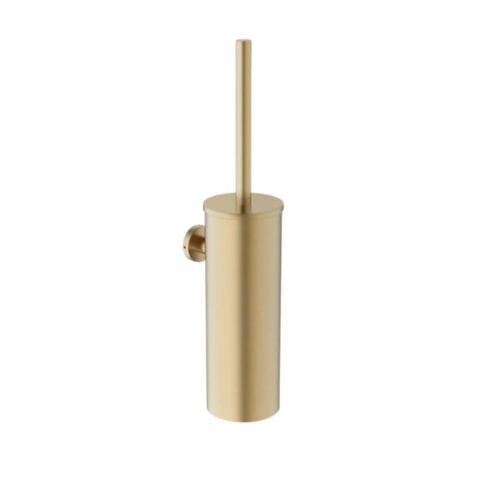 Cut out image of the Britton Hoxton 2.0 Brushed Brass Toilet Brush Holder